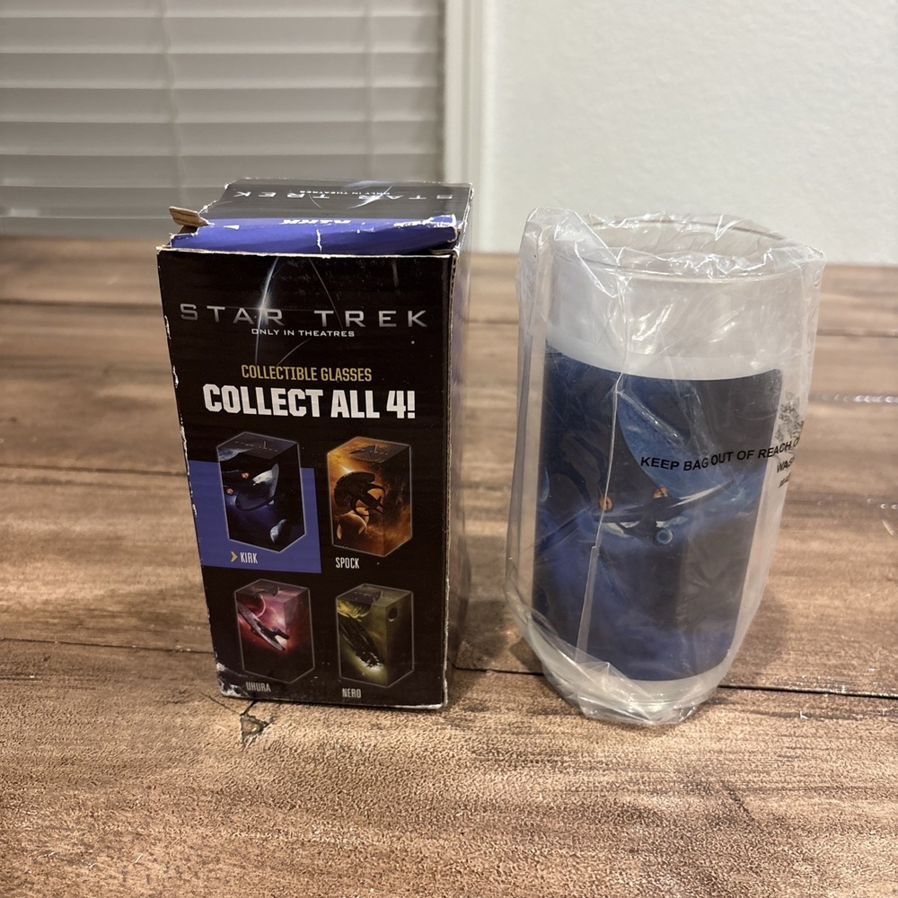 STAR TREK ONLY‎ IN THEATRES COLLECTIBLE GLASSES KIRK